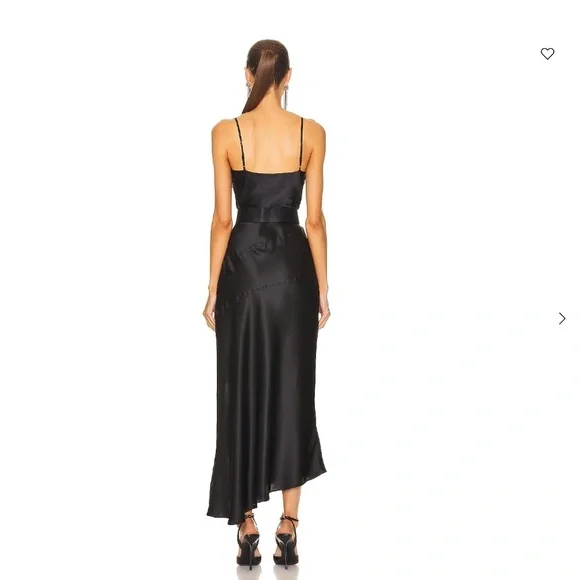 Nicholas Lark Asymmetrical Cowl Neck Midi Dress - Picture 3 of 9